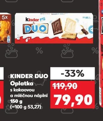 KINDER DUO Oplatka