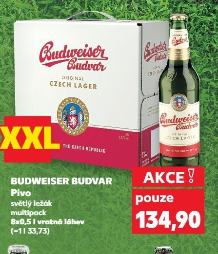 Budweiser Budvar pivo světlý ležák multipack 8x0,5 l