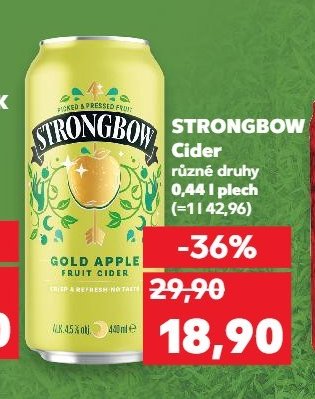 Strongbow cider různé druhy 0,44 l