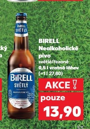 Birell nealkoholické pivo světlé/řezané 0,5 l