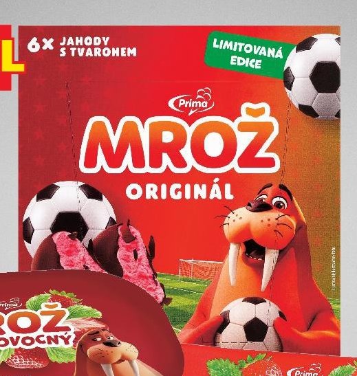 Mrož originál 6x jahody s tvarohem