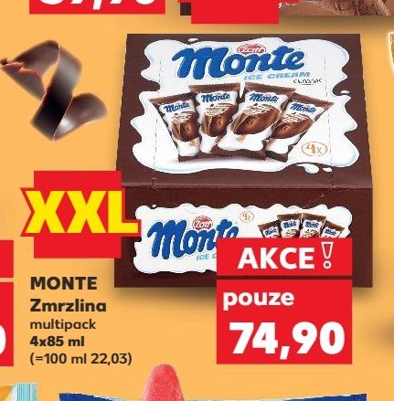 MONTE Zmrzlina multipack 4x85 ml