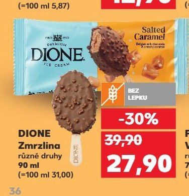 DIONE Zmrzlina různé druhy 90 ml