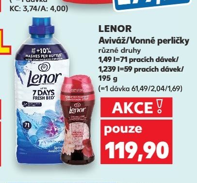 Lenor Aviváž/Vonné perličky