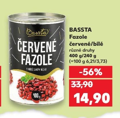 BASSTA Fazole červené/bílé
