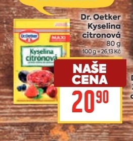 Dr. Oetker Kyselina citronová