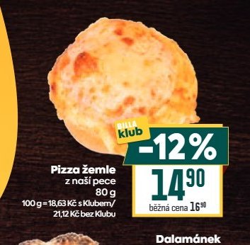 Pizza žemle z naší pece 80 g