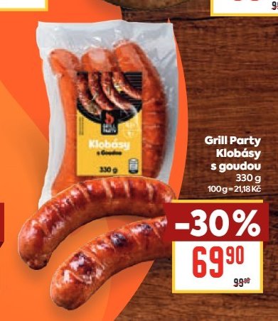 Grill Party Klobásy s goudou
