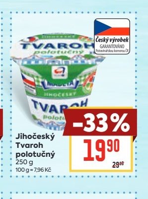 Jihočeský Tvaroh polotučný