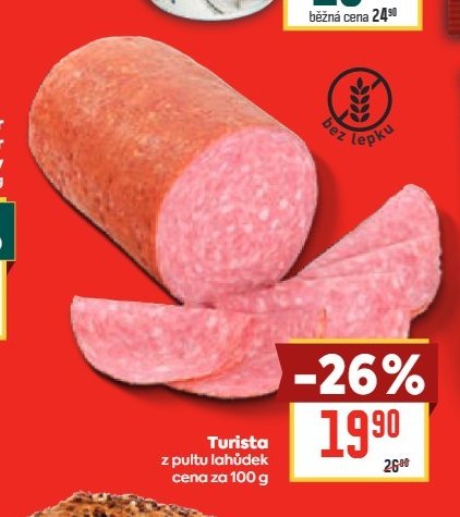 Turista z pultu lahůdek