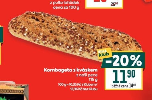 Kornbageta s kváskem