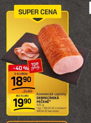 Kostelecké uzeniny DEBRECÍNSKÁ PEČENĚ*