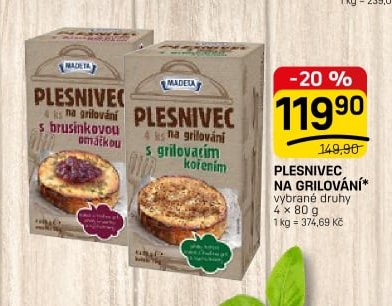 PLESNIVEC NA GRILOVÁNÍ
