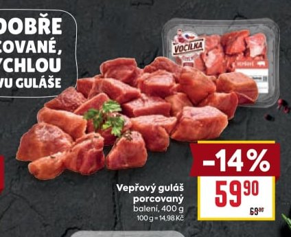 Vepřový guláš porcovaný