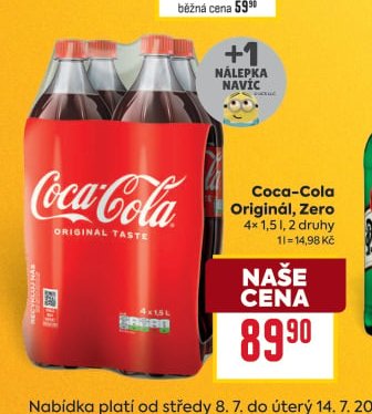 Coca-Cola Originál, Zero