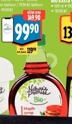 Nature's Promise Bio Javorový sirup