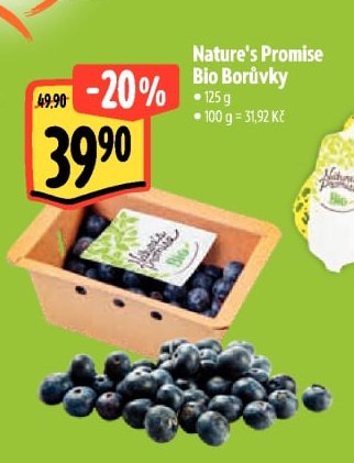 Nature's Promise Bio Borůvky
