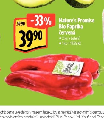 Nature's Promise Bio Paprika červená