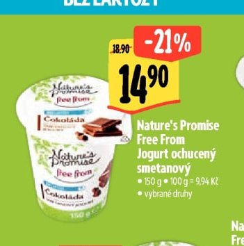 Nature's Promise Free From Jogurt ochucený smetanový