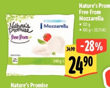 Nature's Promise Free From Mozzarella