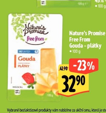 Nature's Promise Free From Gouda - plátky