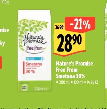 Nature's Promise Free From Smetana 30%