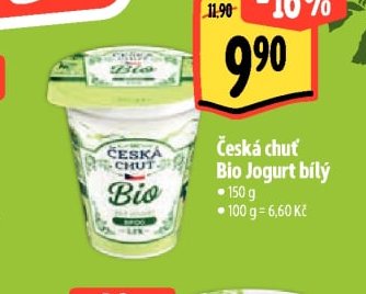Česká chuť Bio Jogurt bílý