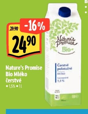 Nature's Promise Bio Mléko čerstvé