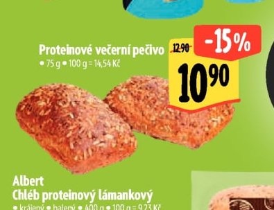 Proteinové večerní pečivo