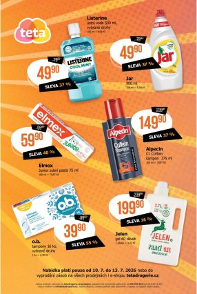 akční leták Teta drogerie 10.7.2026-13.7.2026