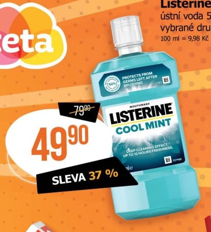 Listerine ústní voda 500 ml