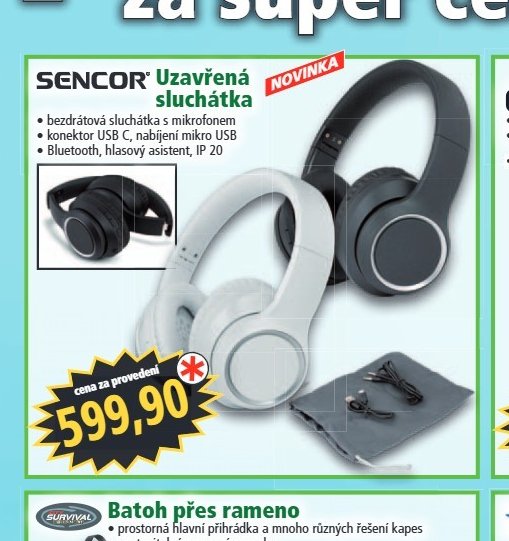 Sencor Uzavřená sluchátka
