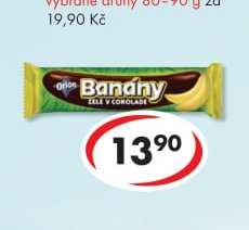 Banány želé