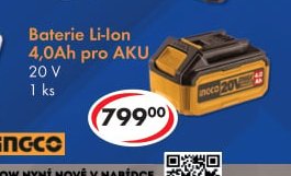 Baterie Li-ion 4,0Ah pro AKU
