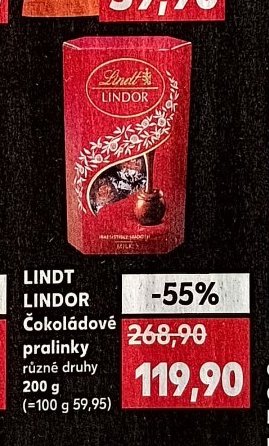 LINDT LINDOR Čokoládové pralinky