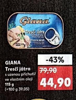 Giana Tresčí játra
