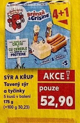La Vache qui rit Brânza&Grisine