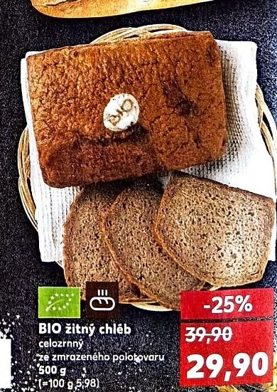 BIO žitný chléb