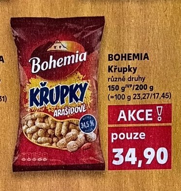 Bohemia Křupky arašídové