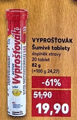 Vyprošťovák Šumivé tablety
