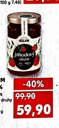 4SLIM 100% džem různé druhy 280 g