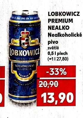 Lobkowicz Premium Nealko Nealkoholické pivo
