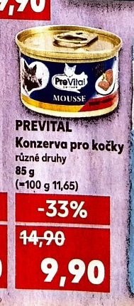 PREVITAL Konzerva pro kočky