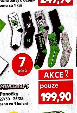 Minecraft Ponožky