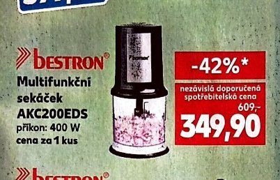 BESTRON Multifunkční sekáček AKC200EDS