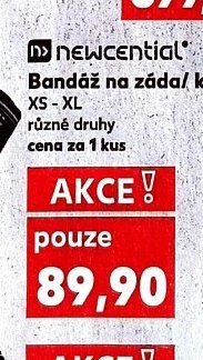 Newcential Bandáž na záda/koleno
