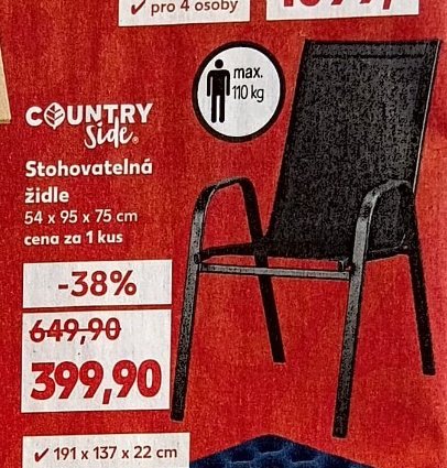 Country Side Stohovatelná židle