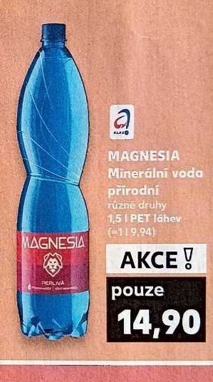 MAGNESIA Minerální voda