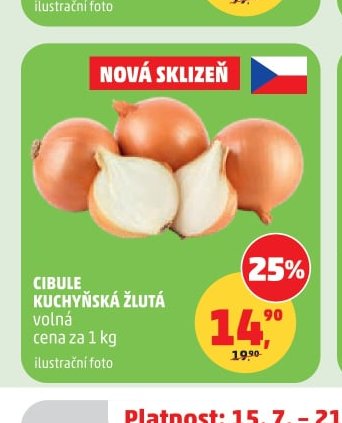CIBULE KUCHYŇSKÁ ŽLUTÁ