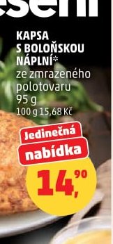 KAPSA S BOLOŇSKOU NÁPLNÍ